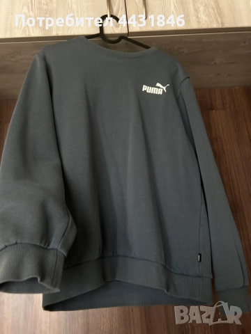 Тъмносин спортен суичър Puma