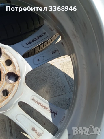 Оригинални джанти Мерцедес 17" 5х112 Mercedes 5x112 с гуми 205/55/17 дот1525 нови комплект , снимка 10 - Гуми и джанти - 55038630