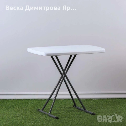 Сгъваема маса 75x50х54 см – компактна, здрава и удобна за градина, тераса и събития, снимка 6 - Маси - 54633919