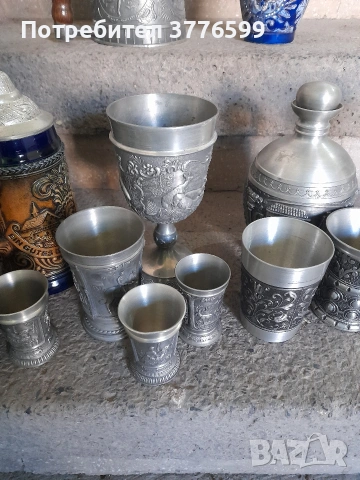 Колекционерски чаши и халби от калай, снимка 2 - Антикварни и старинни предмети - 54096088