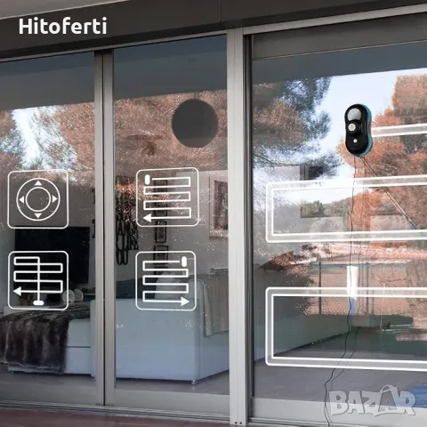 Умен робот за почистване на стъкло Cecotec WinDroid 870 Connected 80W Черен, снимка 2 - Други - 55483922