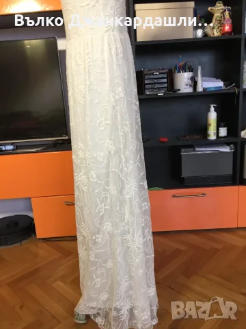 Дълга рокля ZARA., размер L, снимка 2 - Рокли - 55316977