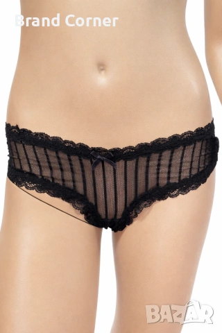 Бикини Hunkemöller с фин тюл на райета и дантела – размер М