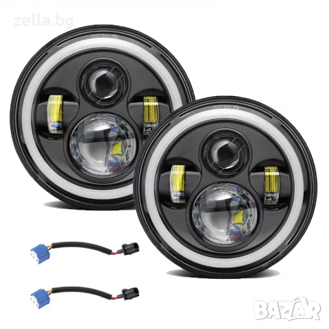 Кръгъл LED фар 7 инча 60W 7000LM IP68 – Jeep Wrangler Suzuki Samurai Nissan Patrol Мотоциклети 10247