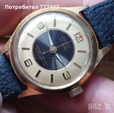 Швейцарски часовник Anso, снимка 5 - Антикварни и старинни предмети - 54098430