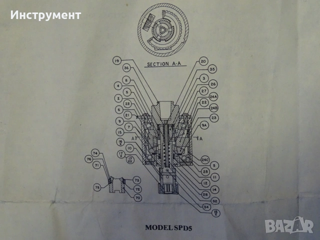 Реверсивна резбонарезна глава TAPMATIC SPD-7 reversible tapping attachment, снимка 10 - Резервни части за машини - 54855192