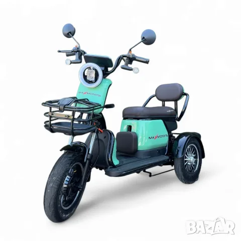 Нова Мощна Електрическа Триколка Max Motors Grand Pudding 2000W / 60V 25Ah