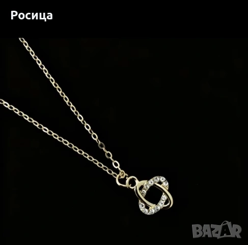 Дамско колие в златисто., снимка 2 - Колиета, медальони, синджири - 55026875