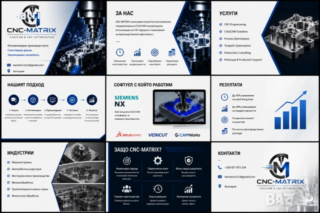 Инженерни консултации.CAD/CAM програмиране . CNC оптимизация., снимка 3 - Друго - 54482627