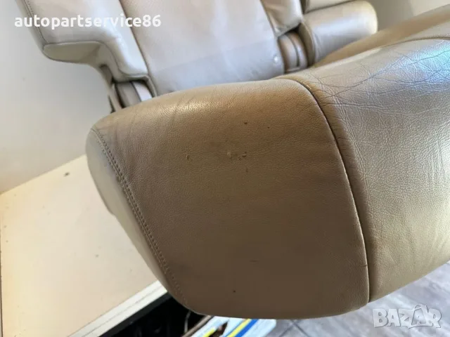 Задна дясна двойна седалка втори ред бежова кожена OEM за Nissan Murano Z51 (2009) #5155, снимка 2 - Части - 55589194