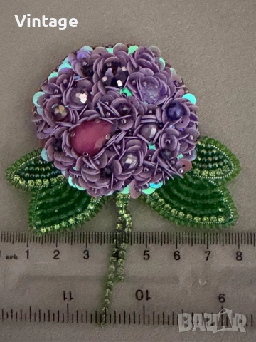 Handmade разкошна брошка - Хортензия , снимка 7 - Други - 54318590