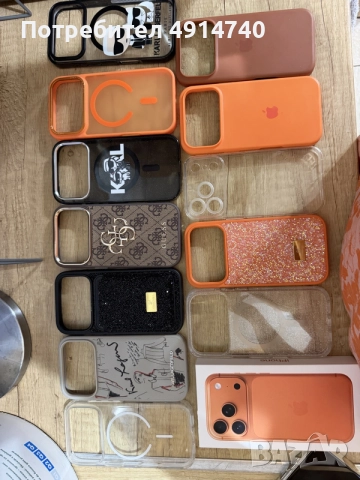 Айфон 17про 256GB в отлично състояние в комплект с много калъфки , снимка 12 - Apple iPhone - 55613946