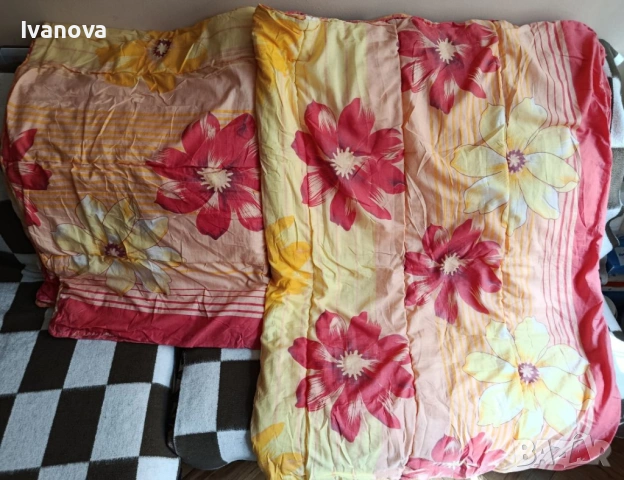 Завивка олекотена на красиви цветя, снимка 2 - Олекотени завивки и одеяла - 54553242