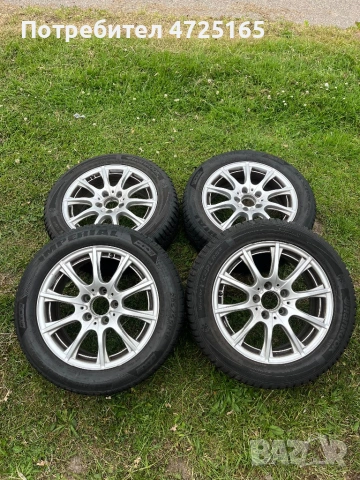 Оригинални 16” джанти Mercedes с зимни гуми 205/55 R16.