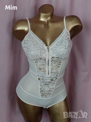 S/M Моделиращо боди в цвят шампанско , снимка 2 - Бельо - 54048508