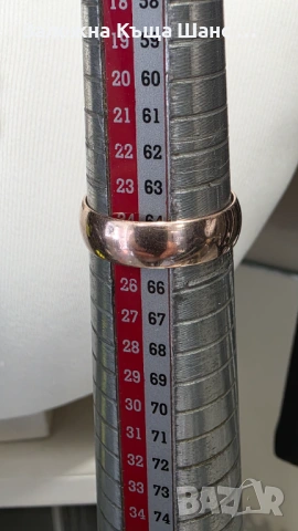 Руско злато Vintage брачна халка 9К , проба 375 , снимка 5 - Пръстени - 54299841