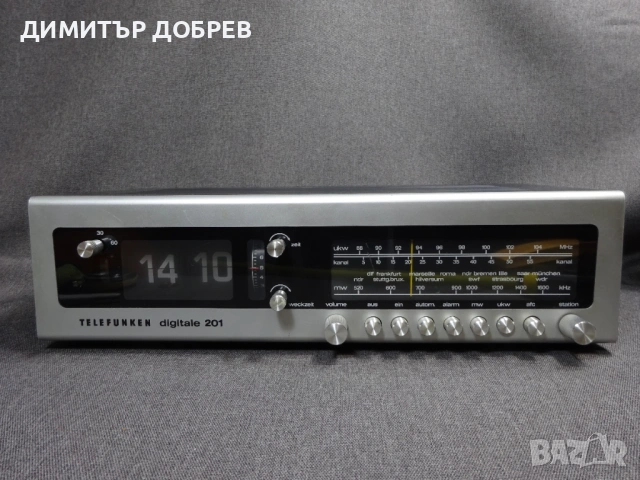 СТАР РЕТРО ТРАНЗИСТОР РАДИО FLIP CLOCK ЧАСОВНИК TELEFUNKEN DIGITALE, снимка 4 - Радиокасетофони, транзистори - 54068314