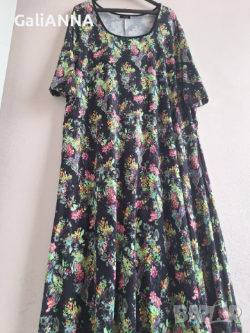 СТРАХОТНА СВЕЖА РОКЛЯ 3XL-4XL, снимка 3 - Рокли - 54904035