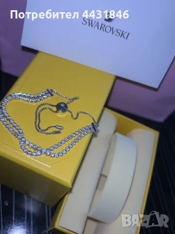 Swarovski тенис гривна, снимка 2 - Гривни - 55586614