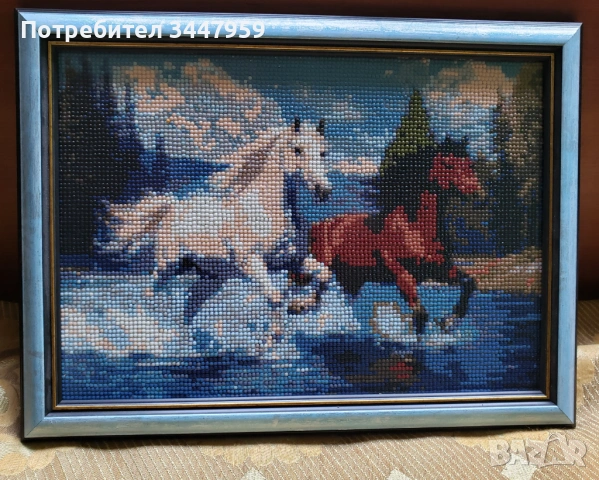 Диамантен гоблен в рамка, снимка 2 - Декорация за дома - 54659797