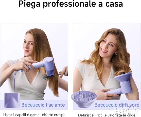 Високоскоростен сешоар Laifen Neo (Pastel Purple), снимка 4 - Сешоари - 54737617