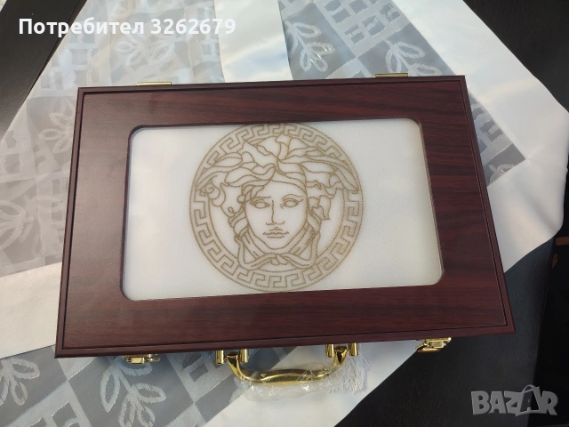 versace limited iditon нов луксозен комплект за хранене 