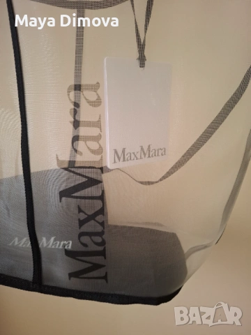 MaxMara мрежеста чанта и несесер, снимка 3 - Чанти - 54721692