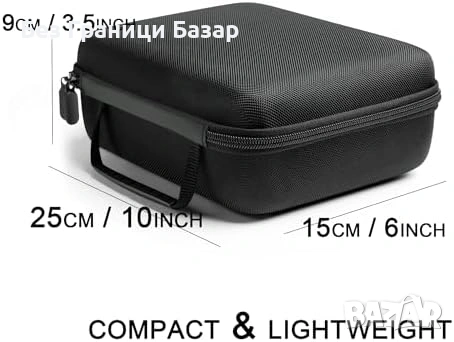 Нова Кутия за 3 часовника очила бижута твърд органайзер пътуване Пътнически калъф, снимка 5 - Други - 54093047