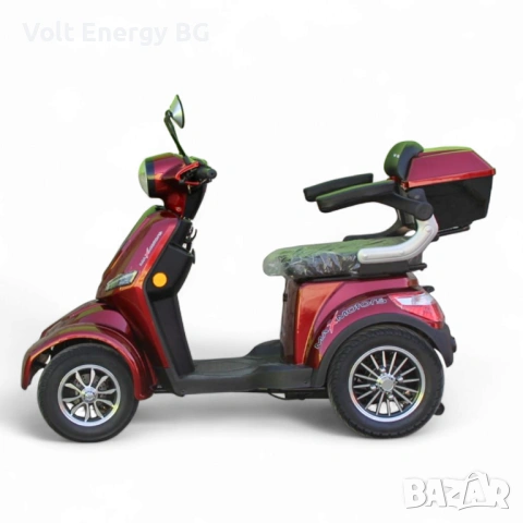 Електкрическа четириколка Max Motors FM4, 1500W, 60V, 20Ah, червен металик, снимка 2 - Инвалидни скутери - 54886289