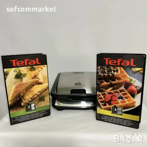  Чисто нов Tefal Snack Collection SW852D12 (Сандвич тостер и гофретник) + Гаранция