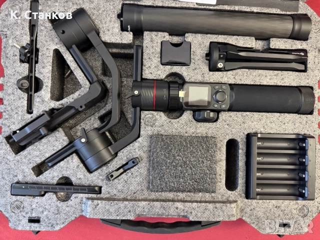 3-осов гимбал FeiyuTech AK4000 за DSLR и Mirrorless фотоапарати., снимка 3 - Фотоапарати - 55689354