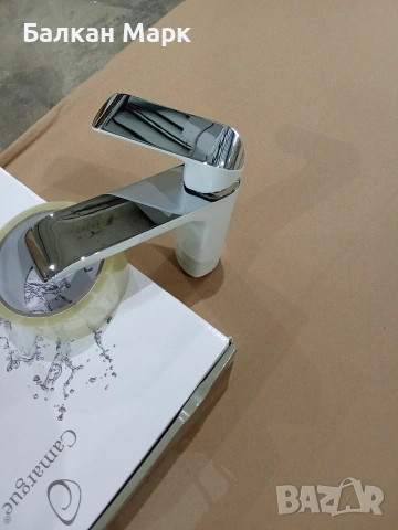 Смесител за мивка Camargue Snow (Бял) – Нов/Мострен, снимка 4 - Смесители - 54043088