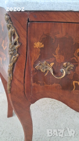 Шкаф ретро "Bombe" с мрамор, снимка 10 - Шкафове - 54064089