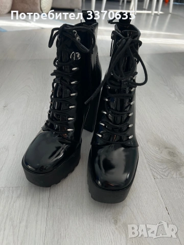 Дамски боти на висок ток, Zara, 38 номер, снимка 7 - Дамски боти - 55051632