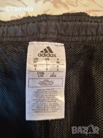 Оригинални мъжки бански шорти Adidas, размер L (UK 38") – Като нови, снимка 2 - Бански - 54870358