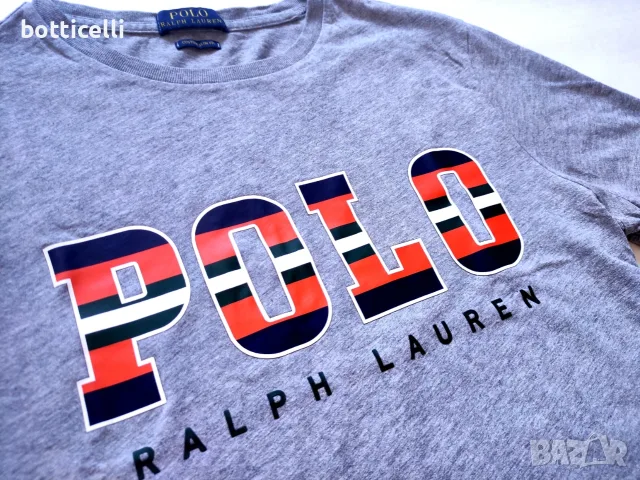 POLO Ralph Lauren Cotton Shirt Mens - M - оригинална мъжка тениска, снимка 5 - Спортни дрехи, екипи - 55681316