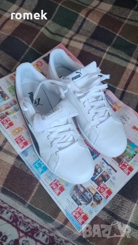 Мъжки бели маратонки Puma 43 номер 20евро , снимка 2 - Маратонки - 54489450