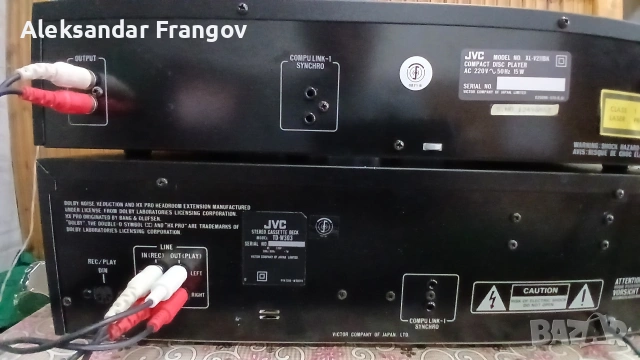 JVC TD - W303 stereo double cassette deck & JVC XL - V211 compact disc player 18 bit, снимка 7 - Декове - 55233198