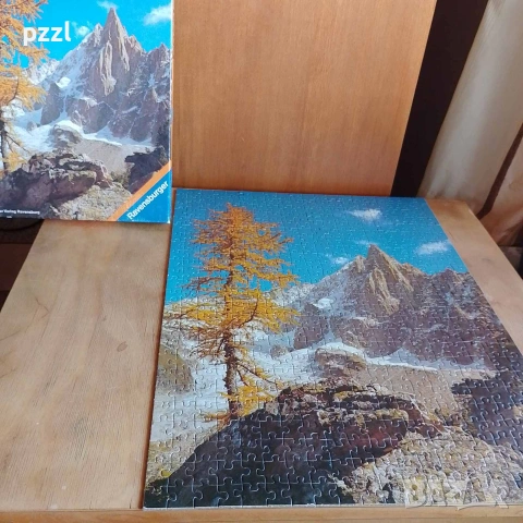 Пъзел "Mont Blanc Range” Ravensburger 1979г. 500 части, снимка 2 - Пъзели - 55282245