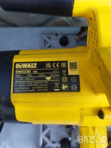 Dewalt DWS 520 Ръчен циркуляр с потапяне, снимка 11 - Циркуляри - 55236707