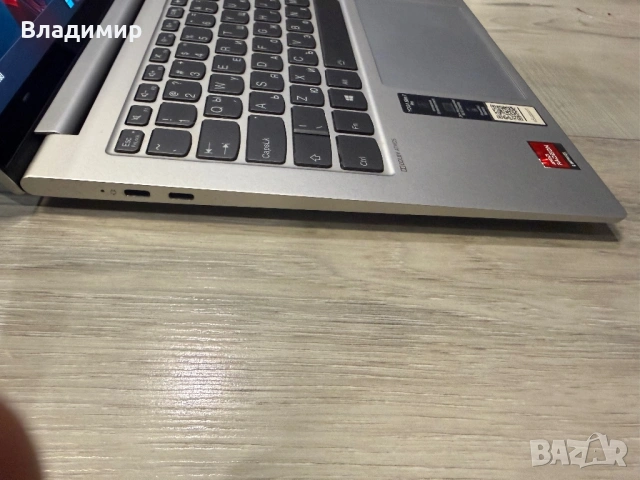 Lenovo Yoga Slim 7 Pro-Ryzen 7 5800H/16гб/512гб м.2 nvme/подсветка, снимка 7 - Лаптопи за работа - 53958224