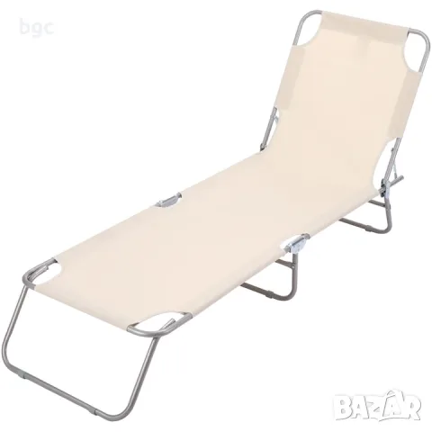  Шезлонг Kring Cosy Plus, 187x53x28 cм, Бежов , снимка 6 - Градински мебели, декорация  - 48904994