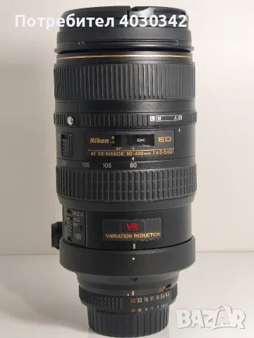 Обектив Nikkor 80-400mm f/4.5-5.6D ED VR