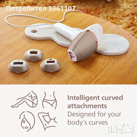 Фотоепилатор за обезкосмяване Philips Lumea IPL 8000 Series SenseIQ BRI948/00, снимка 5 - Други - 54538585