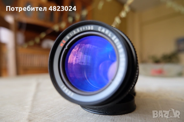 Carl zeiss Jena Sonnar MC 135mm f3.5 Lens. M42 Mount, снимка 4 - Обективи и филтри - 54664411