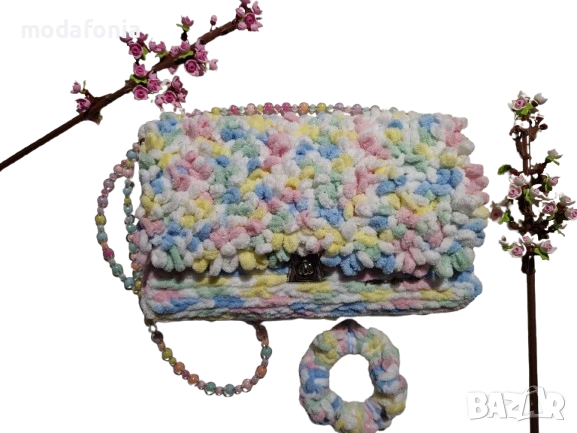 Плетено скрънчи CANDY, снимка 7 - Аксесоари за коса - 54343090