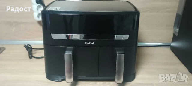 Двузонов фритюрник с горещ въздух Tefal Dual Easy Fry EY9018 8.3L , снимка 4 - Фритюрници - 55292490