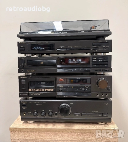 🔊Ретро аудио система - сет TECHNICS - усилвател, сд, дек, тунер, грамофон и тонколони🔈, снимка 3 - Аудиосистеми - 54701901