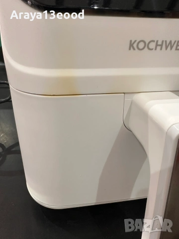 Дигитален еър фрайър KOCHWERK 4L 1400W с тъч дисплей - Бял, снимка 9 - Фритюрници - 55145167