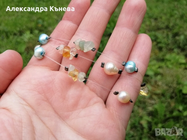 Бутиков комплект колие, гривна и обеци , снимка 6 - Гривни - 50299486